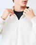 Straight Straight Collar Turtle Neck Zipper Closing Regular Fit Dust Sweatshirt