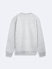 Print Crew Neck Long Sleeve Regular Fit Grey Sweatshirt