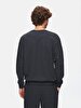 Print Crew Neck Long Sleeve Regular Fit Anthracite Sweatshirt