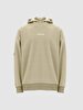 Print With Hood Beige Sweatshirt