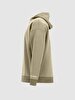 Print With Hood Beige Sweatshirt