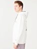 Surface With Print With Hood White Sweatshirt