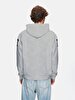 Print With Hood Grey Sweatshirt