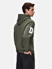 Print With Hood Green Sweatshirt