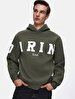 Print With Hood Green Sweatshirt