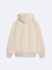 With Print With Hood Beige Sweatshirt