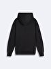 With Hood Regular Black Sweatshirt