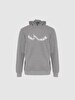 Sign With Print With Hood Grey Sweatshirt