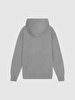 Sign With Print With Hood Grey Sweatshirt