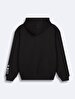 Handle With Print With Hood Relaxed Black Sweatshirt