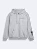 Handle With Print With Hood Relaxed Grey Sweatshirt