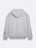 Handle With Print With Hood Relaxed Grey Sweatshirt