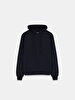 Straight With Hood Black Sweatshirt