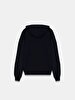 Straight With Hood Black Sweatshirt