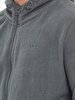 Straight With Hood Zipper Closing Grey Sweatshirt