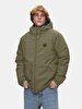 With Hood Basic Apron Green Coat