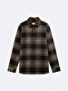Long Sleeve Check Checked Shirt Black Shirt