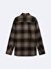 Long Sleeve Check Checked Shirt Black Shirt