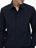 Long Sleeve Front Buttoned Basic Navy Shirt