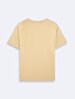 Short Sleeve V-neck Basic Beige T-shirt