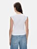 Short Sleeve Crew Neck Basic White T-shirt