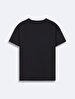 Short Sleeve Crew Neck Basic Black T-shirt