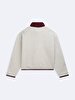 Long Sleeve Turtle Neck Zipper Closing Grey Sweatshirt