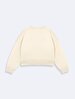 Long Sleeve Crew Neck Basic Beige Sweatshirt