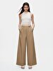 Short Sleeve Round Crop Basic Beige Athlete