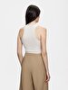 Short Sleeve Round Crop Basic Beige Athlete