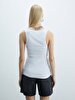 Short Sleeve U-neck Basic White Athlete