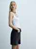 Short Sleeve U-neck Basic White Athlete