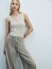 Short Sleeve U-neck Basic Beige Athlete