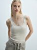 Short Sleeve U-neck Basic Beige Athlete