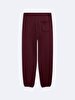 Waist Elastic Print With Print Tapered Leg Red Tracksuit
