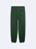 Waist Elastic Print With Print Tapered Leg Green Tracksuit