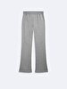 Waist Elastic Ribbed Flare Grey Tracksuit