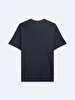Short Sleeve Crew Neck Basic Blue T-shirt