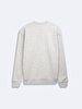 Long Sleeve Crew Neck Print With Print Grey Sweatshirt