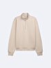 Long Sleeve Turtle Neck Zipper Closing Basic Dust Sweatshirt