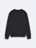Long Sleeve Crew Neck Basic Anthracite Sweatshirt