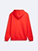 With Hood Sign With Print Long Sleeve Red Sweatshirt