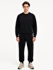Long Sleeve Crew Neck Basic Navy Sweatshirt