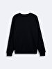 Long Sleeve Crew Neck Basic Navy Sweatshirt