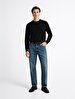 Long Sleeve Crew Neck Basic Anthracite Sweatshirt