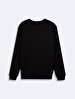 Long Sleeve Crew Neck Basic Anthracite Sweatshirt