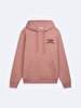 Long Sleeve With Hood Print With Print Pink Sweatshirt