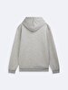 Long Sleeve With Hood Sign With Print Grey Sweatshirt