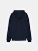 Long Sleeve With Hood Basic Navy Sweatshirt