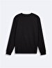 Long Sleeve Sign With Print Basic Anthracite Sweatshirt